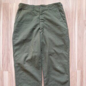 Vintage 50s US Military M-1951 Wool Field Trousers OG-108 Size Medium Regular